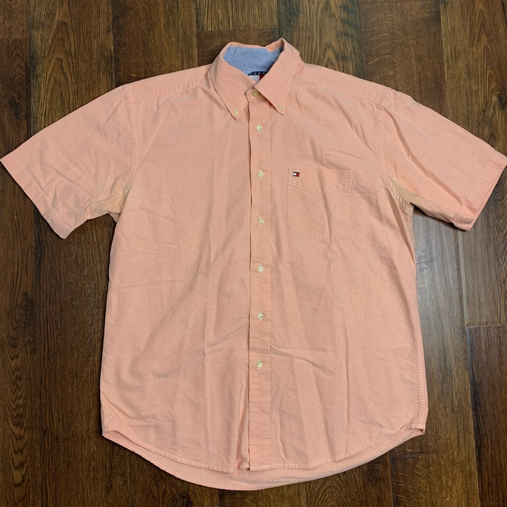 Tommy Hilfiger Classic Logo Short Sleeve Button Up